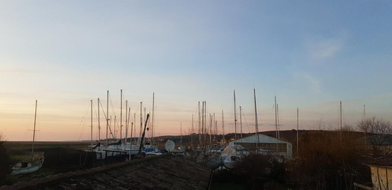 Grande Maison Charentaise Avec Vue Sur Le Chenal Superbes Couches De Soleil Sur L Estuaire De La Gironde! Mortagne-sur-Gironde Exteriér fotografie